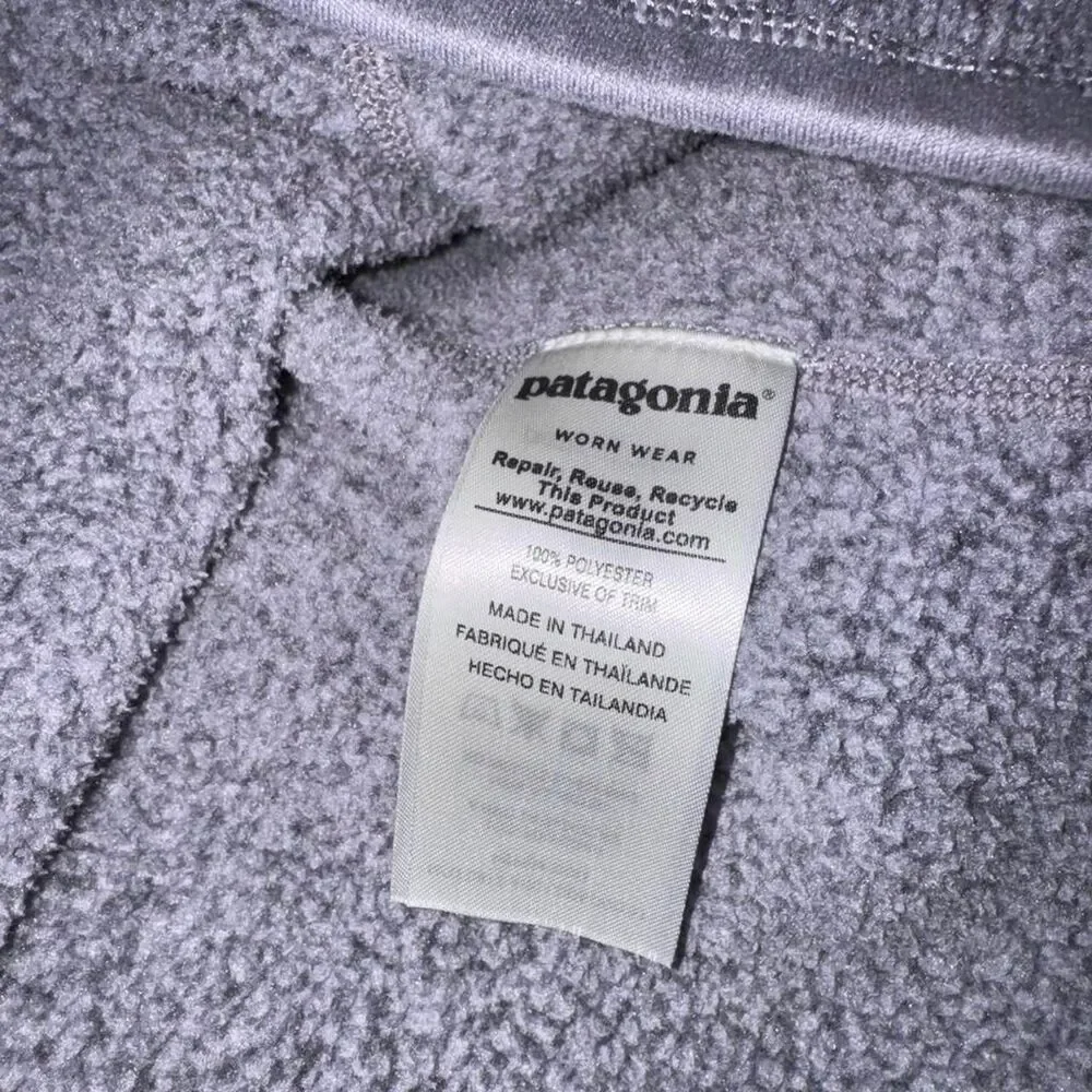Patagonia Womens XS Better Sweater Quarter Zip Pullover Fleece in Smoky Violet
